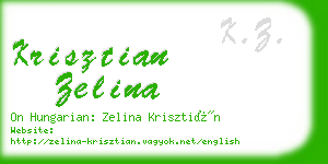 krisztian zelina business card